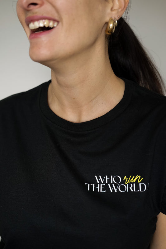 T-shirt Noir ITHMA "Who Run The World ?"